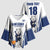 Finland Basketball Custom Kimono Sleeve Blouse Wolf Mascot Dynamic Style - Wonder Print Shop