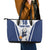 Finland Basketball Custom Leather Tote Bag Wolf Mascot Dynamic Style - Wonder Print Shop