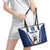 Finland Basketball Custom Leather Tote Bag Wolf Mascot Dynamic Style - Wonder Print Shop