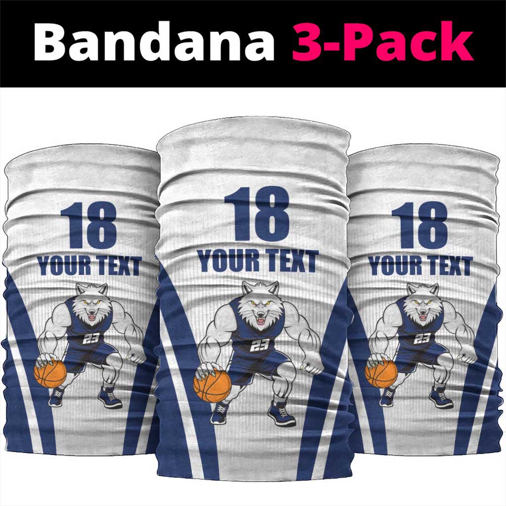 Finland Basketball Neck Gaiter Wolf Mascot Dynamic Style LT18