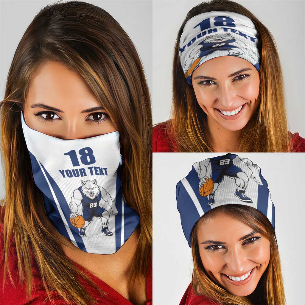 Finland Basketball Neck Gaiter Wolf Mascot Dynamic Style LT18