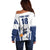 Finland Basketball Custom Off Shoulder Sweater Wolf Mascot Dynamic Style - Wonder Print Shop