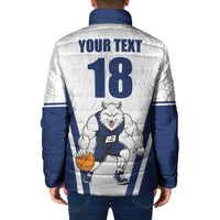 Finland Basketball Custom Padded Jacket Wolf Mascot Dynamic Style - Wonder Print Shop