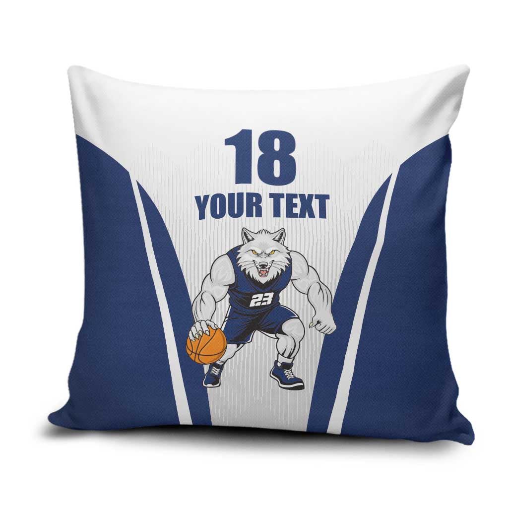 Finland Basketball Custom Pillow Cover Wolf Mascot Dynamic Style - Wonder Print Shop