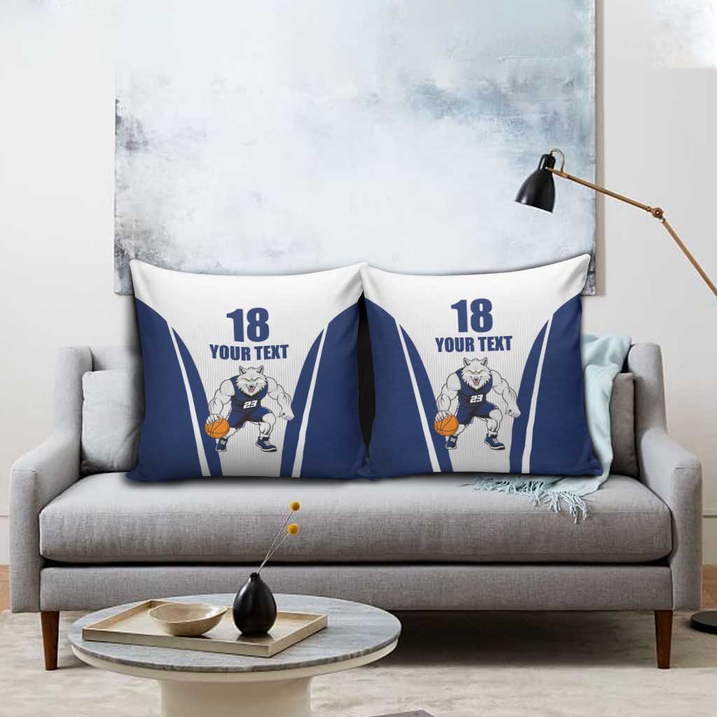 Finland Basketball Custom Pillow Cover Wolf Mascot Dynamic Style - Wonder Print Shop