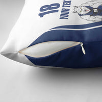 Finland Basketball Custom Pillow Cover Wolf Mascot Dynamic Style - Wonder Print Shop