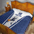 Finland Basketball Custom Quilt Wolf Mascot Dynamic Style - Wonder Print Shop