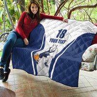 Finland Basketball Custom Quilt Wolf Mascot Dynamic Style - Wonder Print Shop