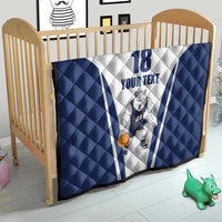 Finland Basketball Custom Quilt Wolf Mascot Dynamic Style - Wonder Print Shop