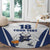 Finland Basketball Custom Round Carpet Wolf Mascot Dynamic Style - Wonder Print Shop