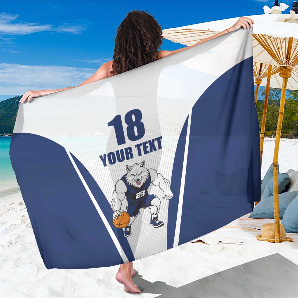 Finland Basketball Custom Sarong Wolf Mascot Dynamic Style - Wonder Print Shop
