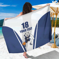 Finland Basketball Custom Sarong Wolf Mascot Dynamic Style - Wonder Print Shop