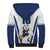 Finland Basketball Custom Sherpa Hoodie Wolf Mascot Dynamic Style - Wonder Print Shop