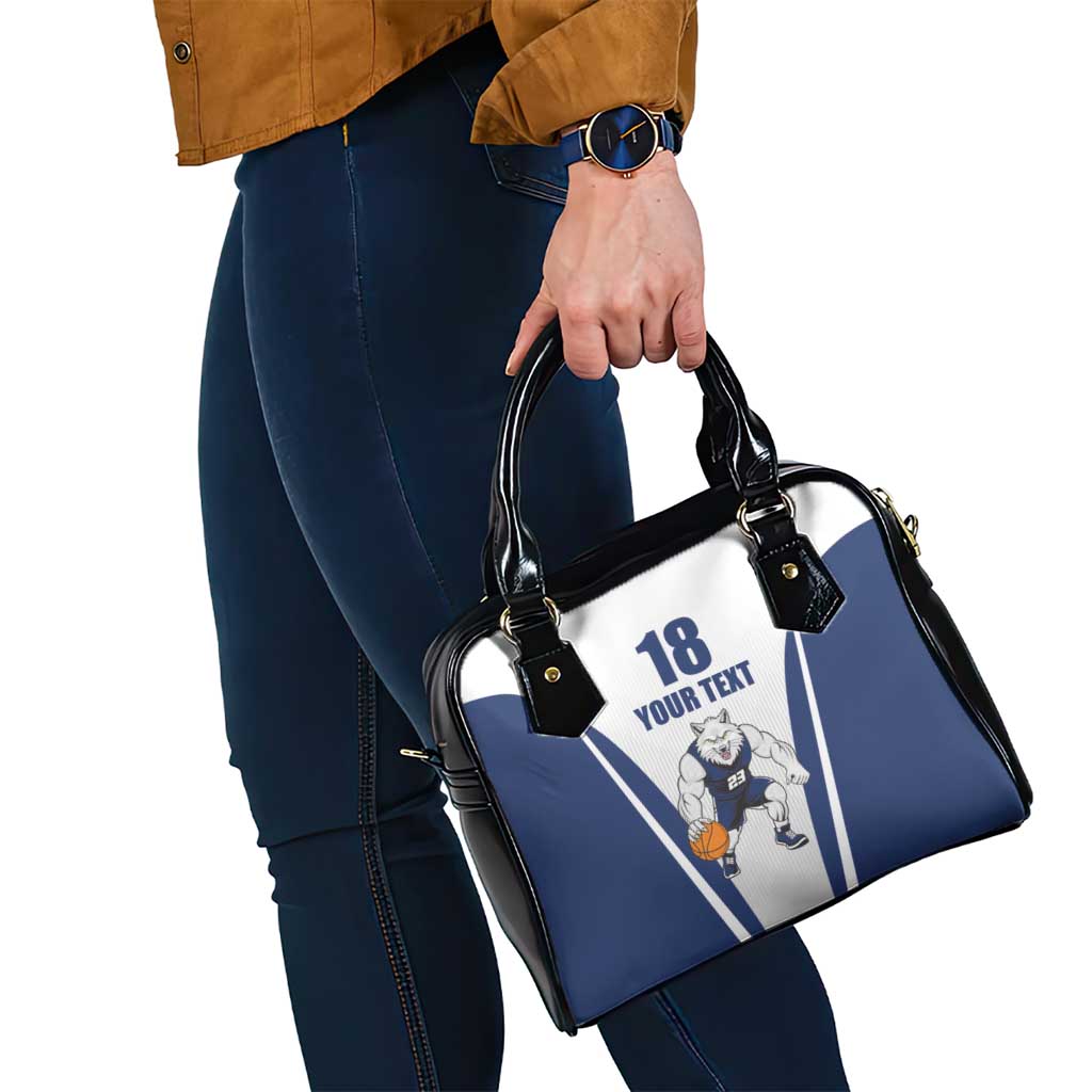 Finland Basketball Custom Shoulder Handbag Wolf Mascot Dynamic Style - Wonder Print Shop