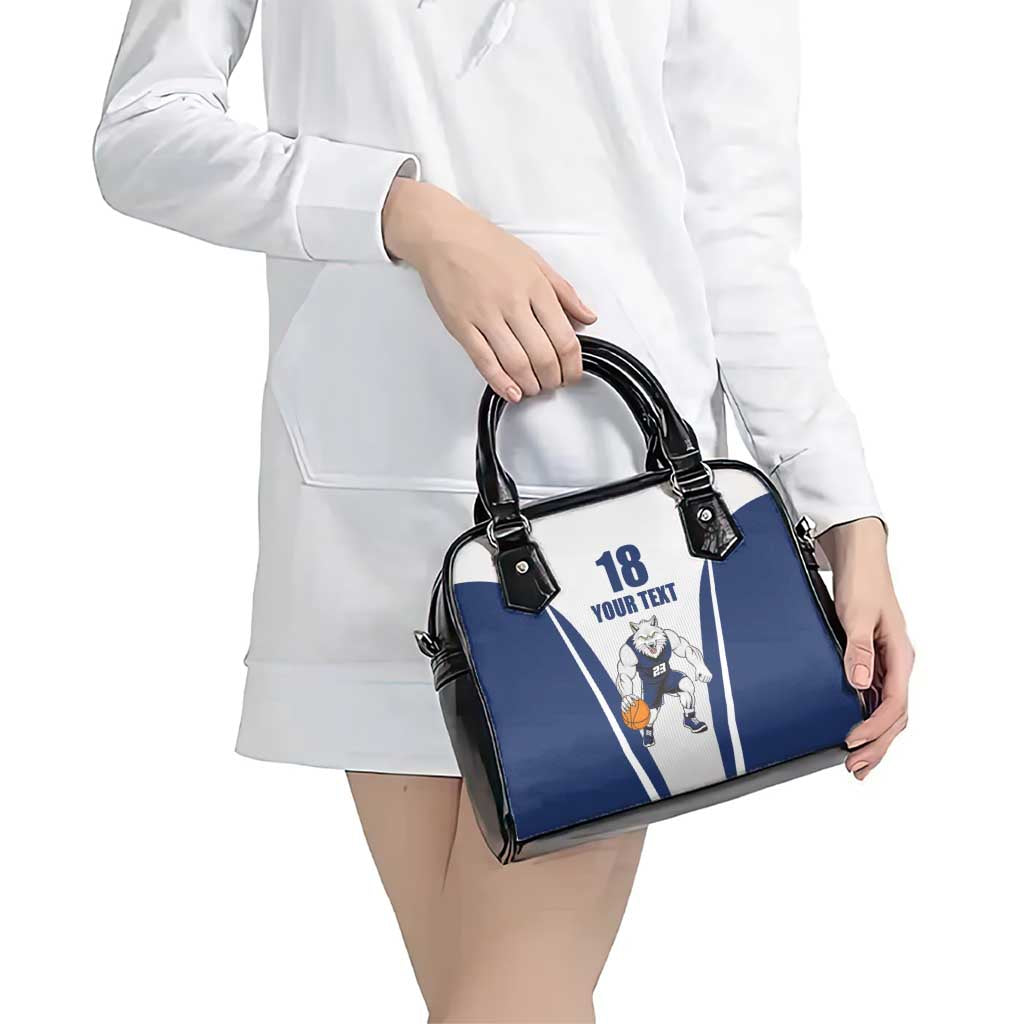 Finland Basketball Custom Shoulder Handbag Wolf Mascot Dynamic Style - Wonder Print Shop