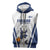 Finland Basketball Custom Sleeveless Zip Hoodie Wolf Mascot Dynamic Style - Wonder Print Shop
