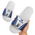 Finland Basketball Custom Slide Sandals Wolf Mascot Dynamic Style - Wonder Print Shop