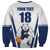 Finland Basketball Custom Sweatshirt Wolf Mascot Dynamic Style - Wonder Print Shop