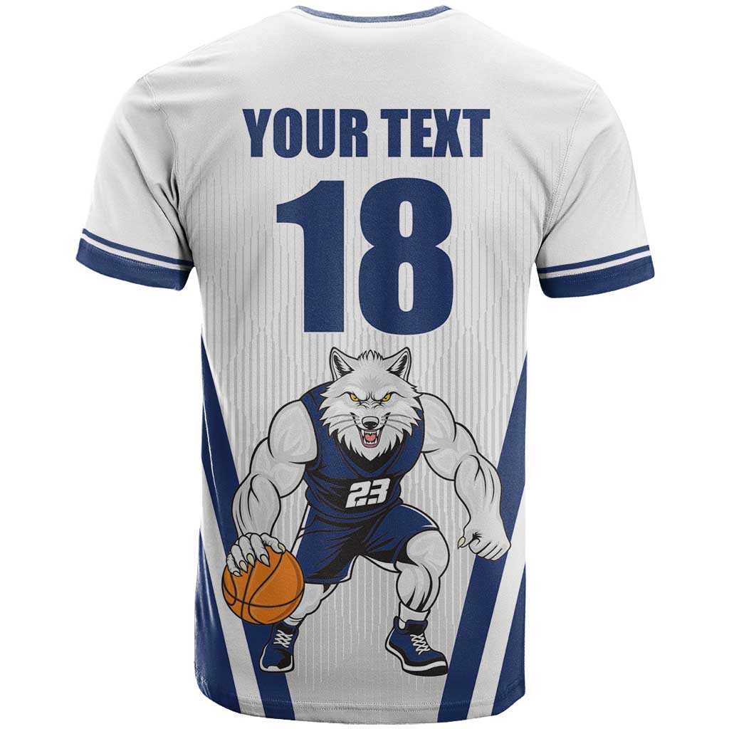Finland Basketball Custom T Shirt Wolf Mascot Dynamic Style - Wonder Print Shop