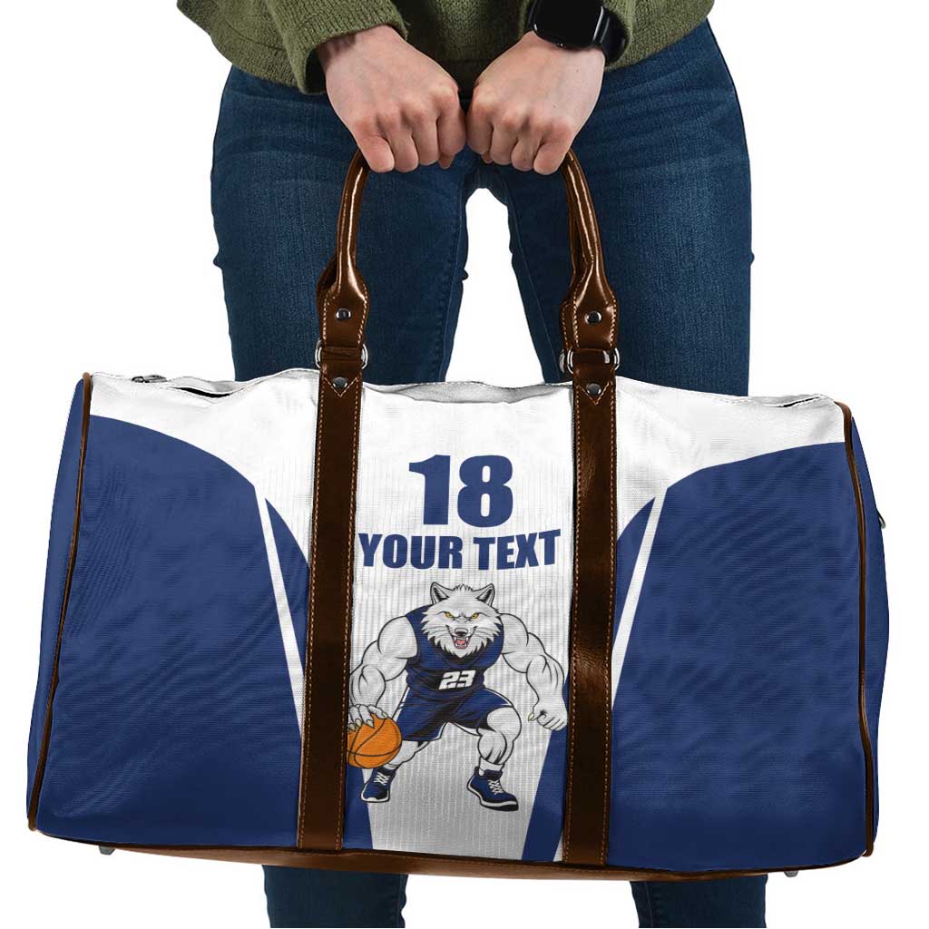 Finland Basketball Custom Travel Bag Wolf Mascot Dynamic Style - Wonder Print Shop