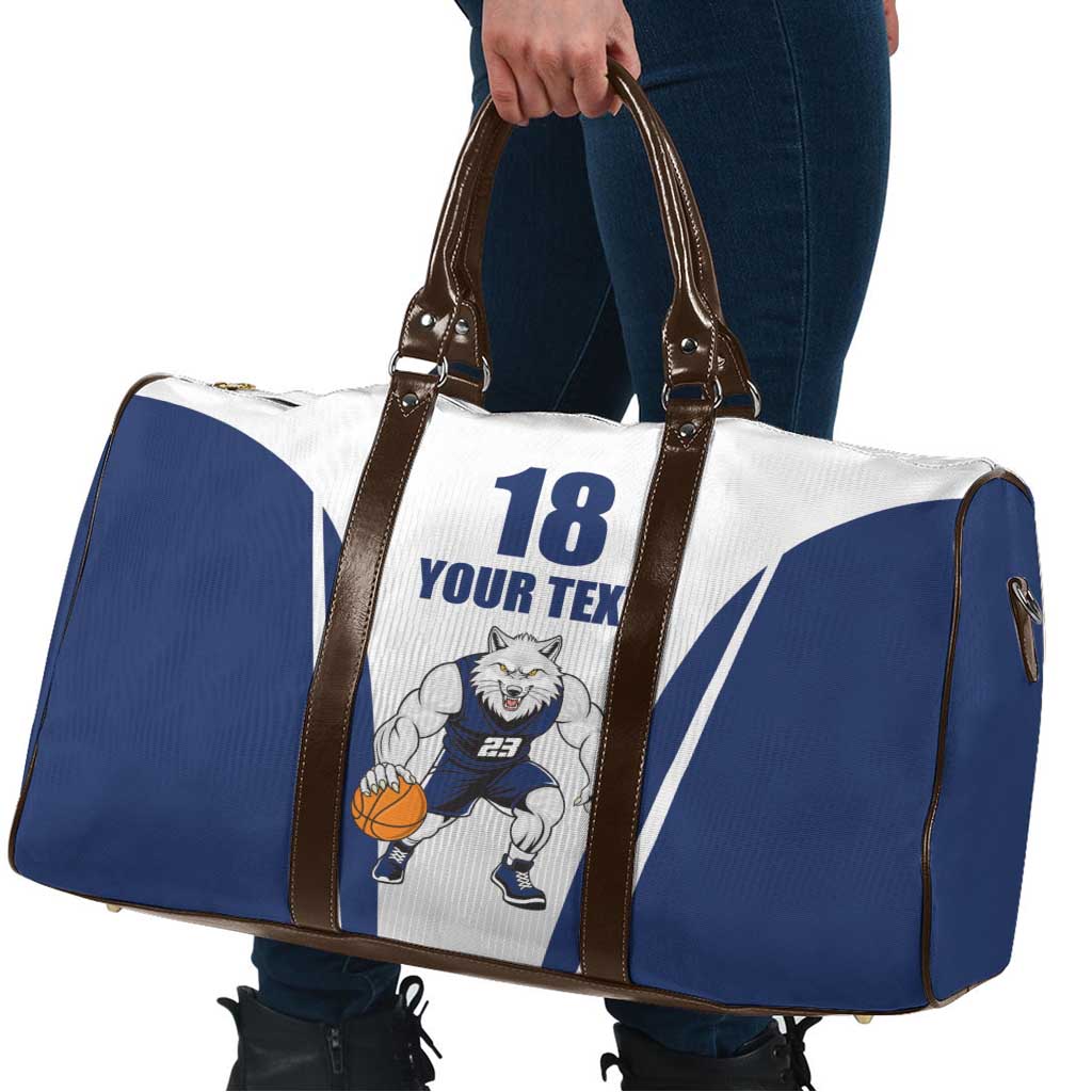 Finland Basketball Custom Travel Bag Wolf Mascot Dynamic Style - Wonder Print Shop