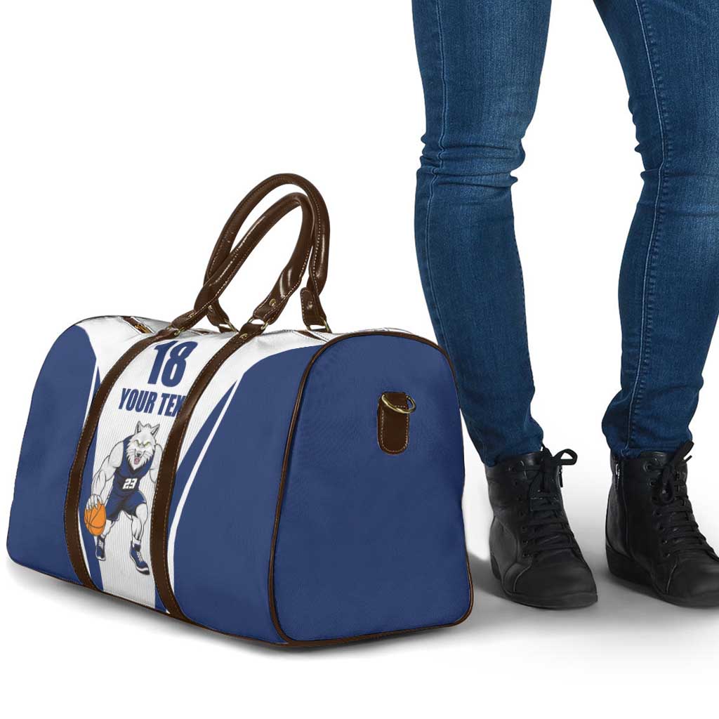Finland Basketball Custom Travel Bag Wolf Mascot Dynamic Style - Wonder Print Shop