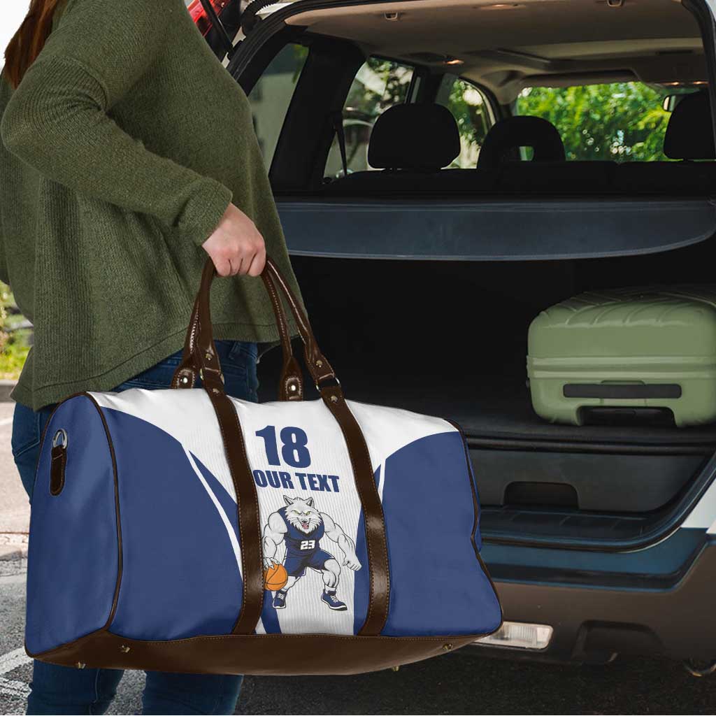 Finland Basketball Custom Travel Bag Wolf Mascot Dynamic Style - Wonder Print Shop