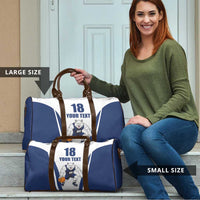Finland Basketball Custom Travel Bag Wolf Mascot Dynamic Style - Wonder Print Shop