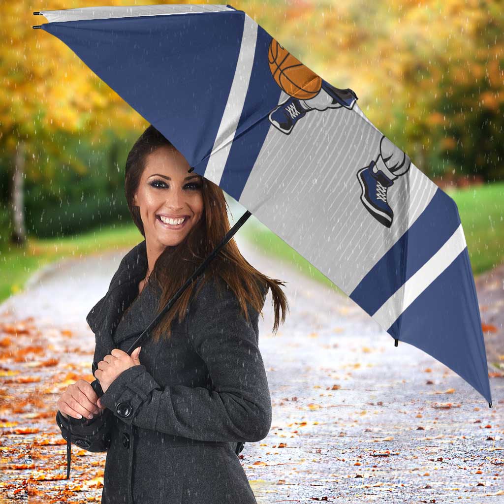 Finland Basketball Custom Umbrella Wolf Mascot Dynamic Style - Wonder Print Shop
