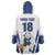Finland Basketball Custom Wearable Blanket Hoodie Wolf Mascot Dynamic Style - Wonder Print Shop