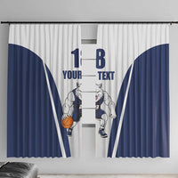 Finland Basketball Custom Window Curtain Wolf Mascot Dynamic Style - Wonder Print Shop