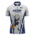 Finland Basketball Custom Zipper Polo Shirt Wolf Mascot Dynamic Style - Wonder Print Shop