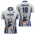 Finland Basketball Custom Zipper Polo Shirt Wolf Mascot Dynamic Style - Wonder Print Shop