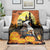 Capy-Boo-Ra Halloween Blanket Haunted House And Pumpkin Spooky