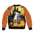 Capy-Boo-Ra Halloween Bomber Jacket Haunted House And Pumpkin Spooky - Wonder Print Shop