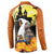 Capy-Boo-Ra Halloween Button Sweatshirt Haunted House And Pumpkin Spooky - Wonder Print Shop