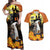 Capy-Boo-Ra Halloween Couples Matching Off Shoulder Maxi Dress and Hawaiian Shirt Haunted House And Pumpkin Spooky - Wonder Print Shop