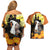 Capy-Boo-Ra Halloween Couples Matching Off Shoulder Short Dress and Hawaiian Shirt Haunted House And Pumpkin Spooky - Wonder Print Shop