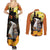 Capy-Boo-Ra Halloween Couples Matching Summer Maxi Dress and Long Sleeve Button Shirt Haunted House And Pumpkin Spooky - Wonder Print Shop
