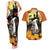 Capy-Boo-Ra Halloween Couples Matching Tank Maxi Dress and Hawaiian Shirt Haunted House And Pumpkin Spooky - Wonder Print Shop