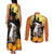 Capy-Boo-Ra Halloween Couples Matching Tank Maxi Dress and Long Sleeve Button Shirt Haunted House And Pumpkin Spooky - Wonder Print Shop