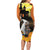Capy-Boo-Ra Halloween Family Matching Long Sleeve Bodycon Dress and Hawaiian Shirt Haunted House And Pumpkin Spooky - Wonder Print Shop