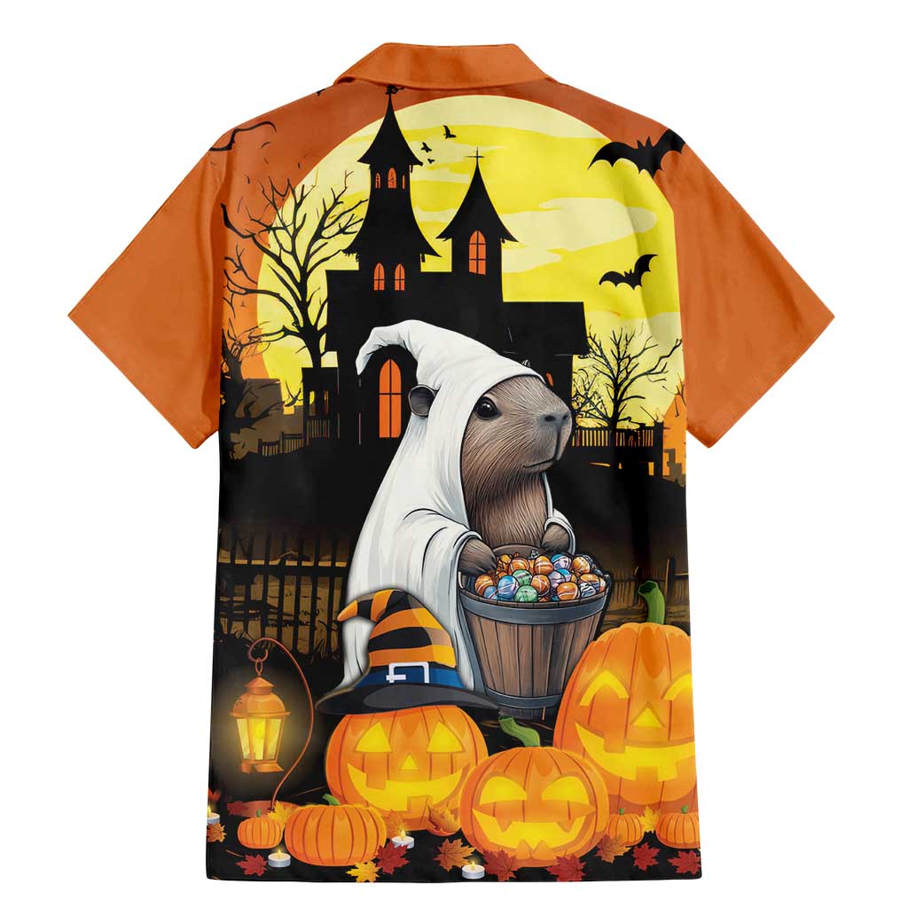 Capy-Boo-Ra Halloween Family Matching Mermaid Dress and Hawaiian Shirt Haunted House And Pumpkin Spooky - Wonder Print Shop