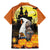 Capy-Boo-Ra Halloween Family Matching Mermaid Dress and Hawaiian Shirt Haunted House And Pumpkin Spooky - Wonder Print Shop