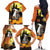 Capy-Boo-Ra Halloween Family Matching Off The Shoulder Long Sleeve Dress and Hawaiian Shirt Haunted House And Pumpkin Spooky - Wonder Print Shop
