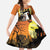 Capy-Boo-Ra Halloween Family Matching Off Shoulder Maxi Dress and Hawaiian Shirt Haunted House And Pumpkin Spooky - Wonder Print Shop
