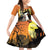 Capy-Boo-Ra Halloween Family Matching Off Shoulder Short Dress and Hawaiian Shirt Haunted House And Pumpkin Spooky - Wonder Print Shop