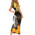 Capy-Boo-Ra Halloween Family Matching Short Sleeve Bodycon Dress and Hawaiian Shirt Haunted House And Pumpkin Spooky - Wonder Print Shop