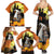 Capy-Boo-Ra Halloween Family Matching Summer Maxi Dress and Hawaiian Shirt Haunted House And Pumpkin Spooky - Wonder Print Shop