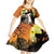 Capy-Boo-Ra Halloween Kid Short Sleeve Dress Haunted House And Pumpkin Spooky - Wonder Print Shop